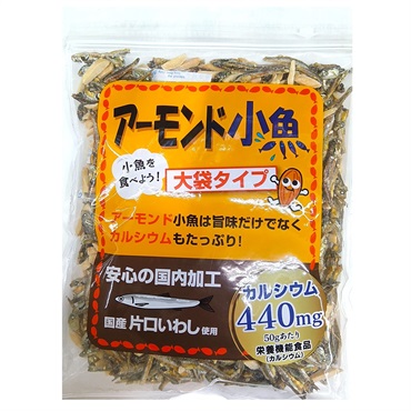 谷貝食品 アーモンド小魚 大袋タイプ 350g