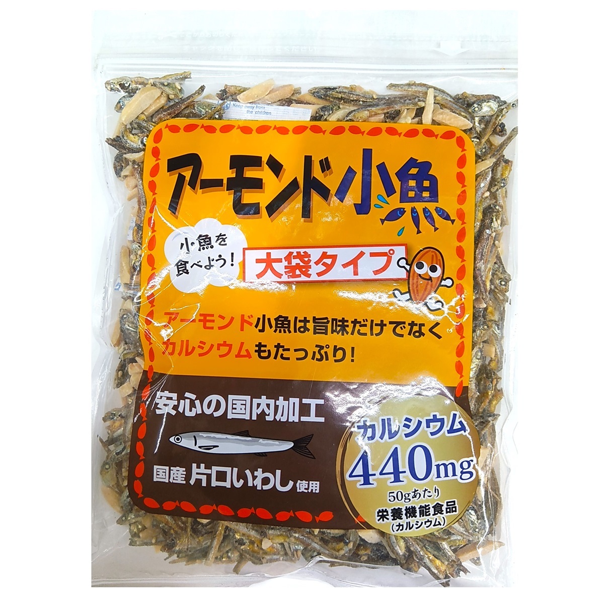 谷貝食品 アーモンド小魚 大袋タイプ 350g