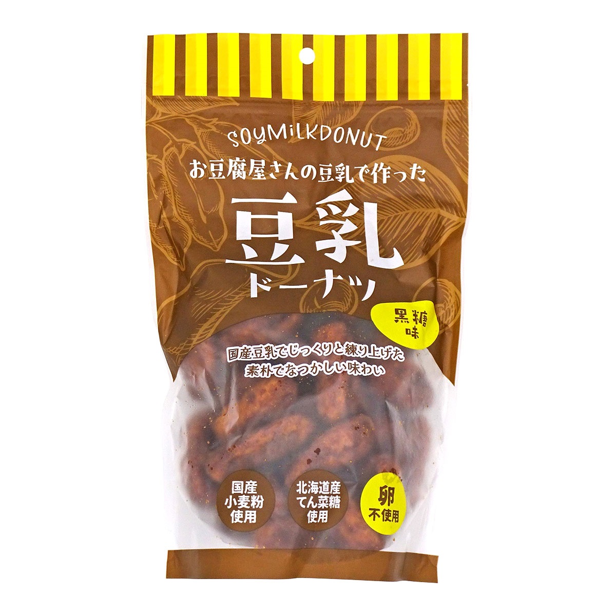 山田製菓 豆乳ドーナツ 黒糖味 240g