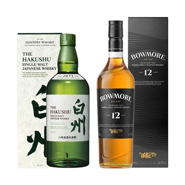 シングルモルトウイスキー白州・ボウモア12年 セット