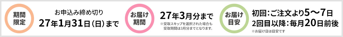 定期購入 ご案内