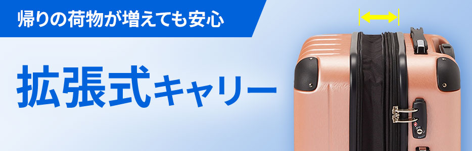 拡張式キャリーケース