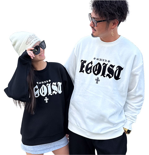 EGOIST ロゴアップリケトレーナー