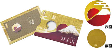 純金 メダルカード「富士山」