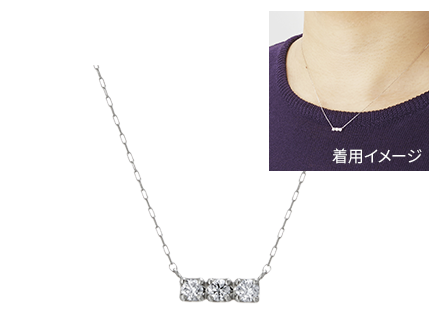 PTダイヤモンドネックレス0.15ct