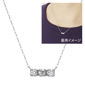 PTダイヤモンドネックレス0.15ct