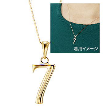 K10YGナンバーネックレス 7