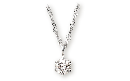 プラチナダイヤモンド ネックレス0.08ct