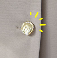 デザイン性のあるボタンがアクセント