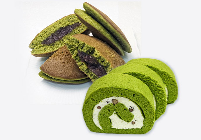 茶游堂抹茶ロールケーキ&京・宇治どら焼き3個セット