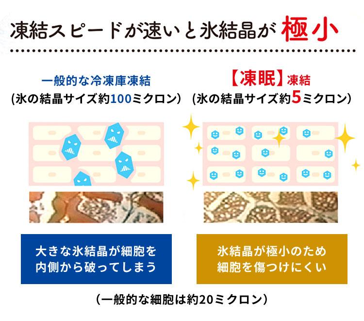 凍結スピードが速いと氷決勝が極小