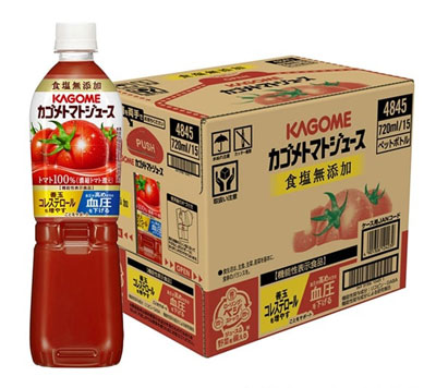 【1本サンプル景品付き】カゴメ トマトジュース 食塩無添加トマトジュース 720ml 15本（1ケース）