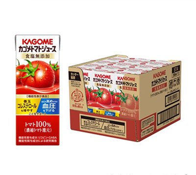 【1本サンプル景品付き】カゴメ トマトジュース 食塩無添加 200ml×12本（1ケース）