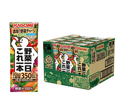 【1本サンプル景品付き】カゴメ 野菜一日これ一本 200ml×12本（1ケース）
