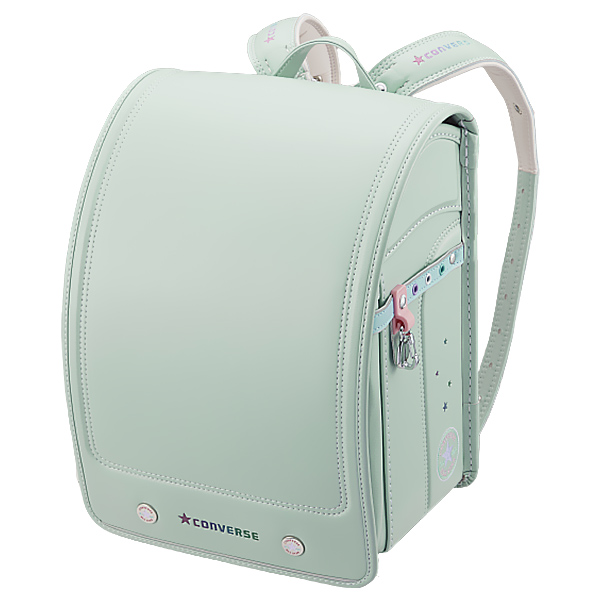コンバース タブレット収納付きランドセル ミントグリーン×サックス（ホワイトステッチ）